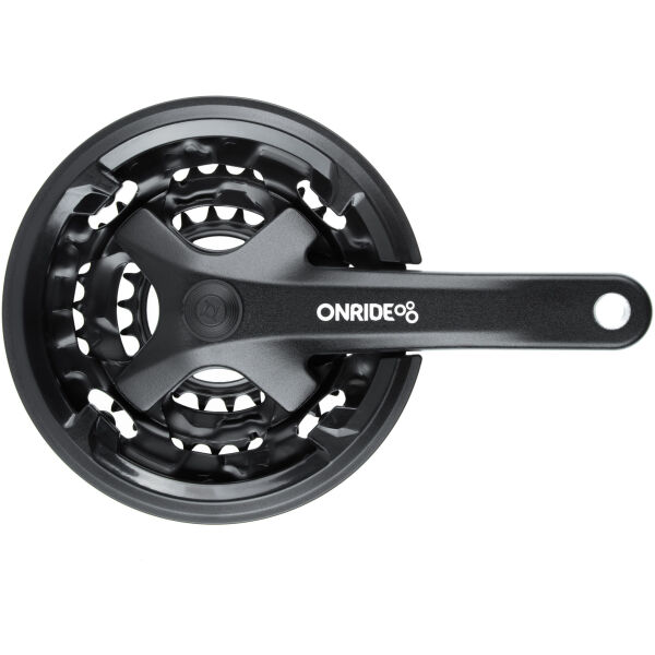 Комплект шатунів ONRIDE Trio 850P, під квадрат, 170 мм, 22-32-42Т, на 8 швів, чорний
