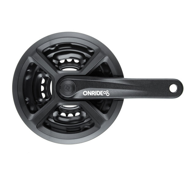 Комплект шатунів ONRIDE Trio 820P, під квадрат, 170 мм, 22-32-42Т, на 8/7/6 швів, чорний