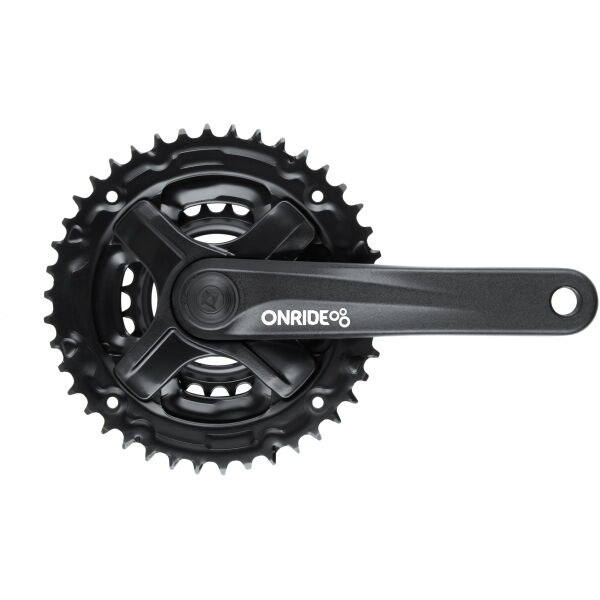 Комплект шатунів ONRIDE Trio 820, під квадрат, 170 мм, 22-32-42Т, на 8/7/6 шв., чорний