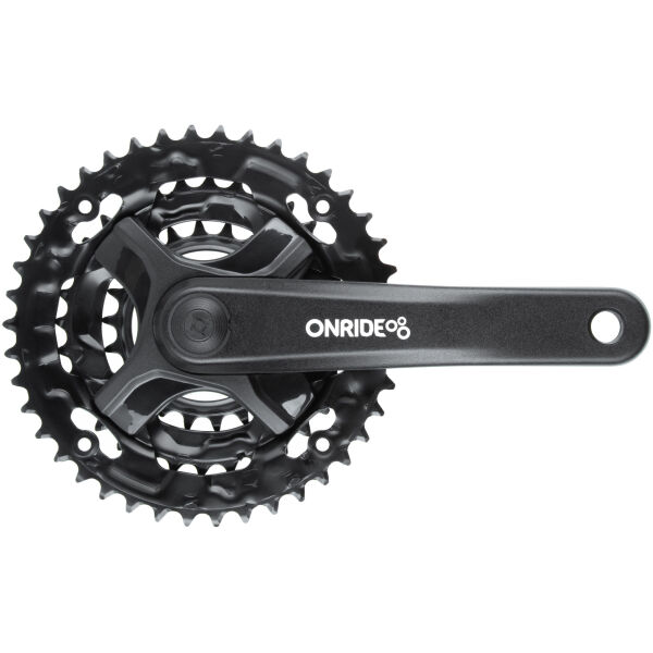 Комплект шатунів ONRIDE Trio 810, під квадрат, 170 мм, 22-32-42Т, на 8/7/6 шв., чорний