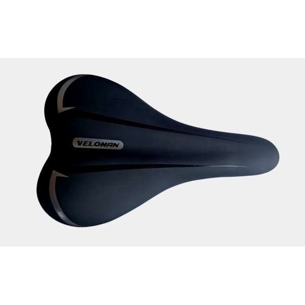 Седло Veloman MTB черное с серым (1601-grey)