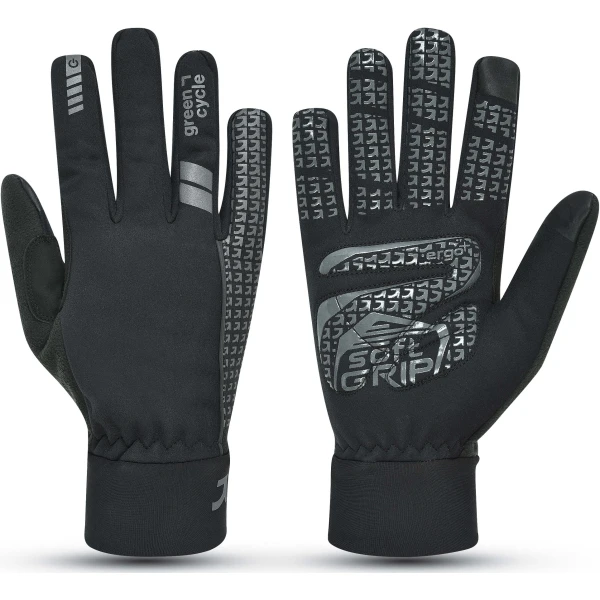 Перчатки Green Cycle Shield с закрытыми пальцами, утепленные