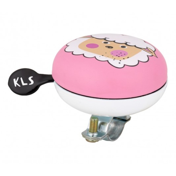 Звонок детский на руль KLS Bell Kiddie Барашек, бело-розовый, бело-розовый