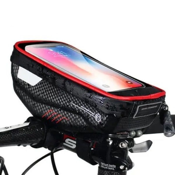 Велосумка Bao BBG048 для смартфона, черный с красным (BBG048)