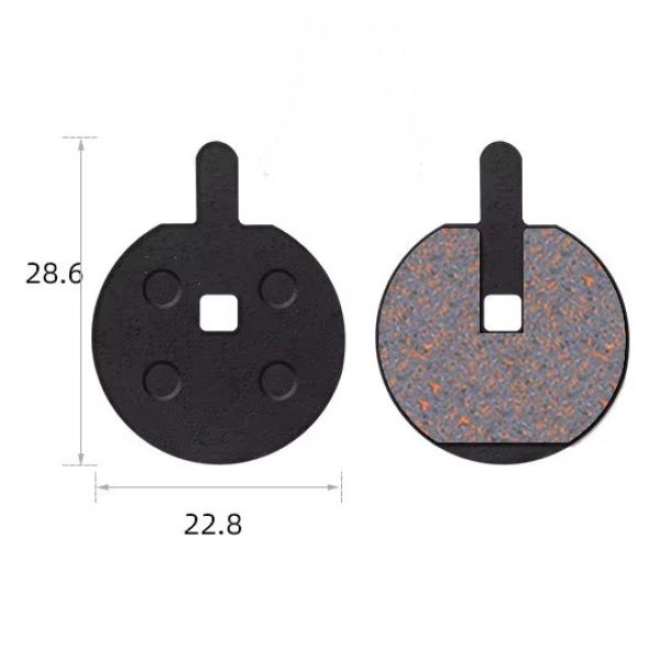 Тормозные колодки DN  велосипедні TP-11F, пара (TP-11F-1)