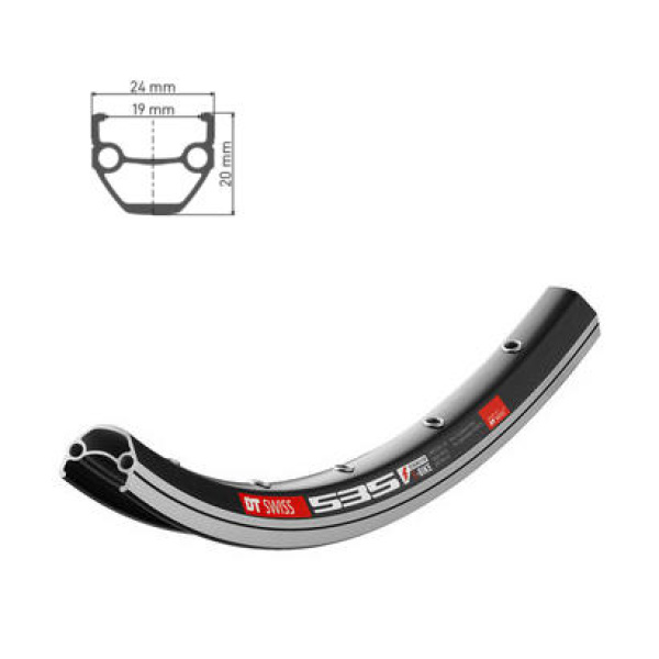 Обод DT SWISS 535 26x19 RIM BRAKE 32отв.