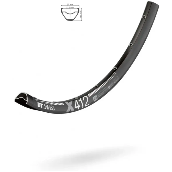Обод DT SWISS X 412 27x22,5 DISK BRAKE 32 отв.