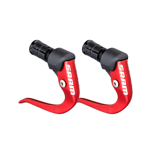 Тормозные ручки SRAM S500 Aero в торец руля механика красный (пара)
