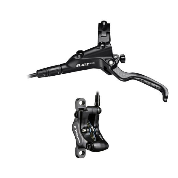 Дисковые передние гидравлические тормоза TRP Slate EVO M807 4 поршня, 1900мм, черный