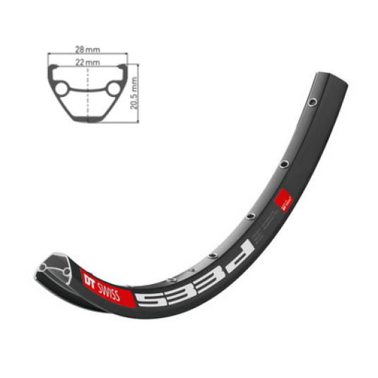 Обод DT SWISS 533D 27x22 DISK BRAKE 28отв.