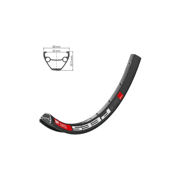 Обод DT SWISS 533D 27x22 DISK BRAKE 28 отв.