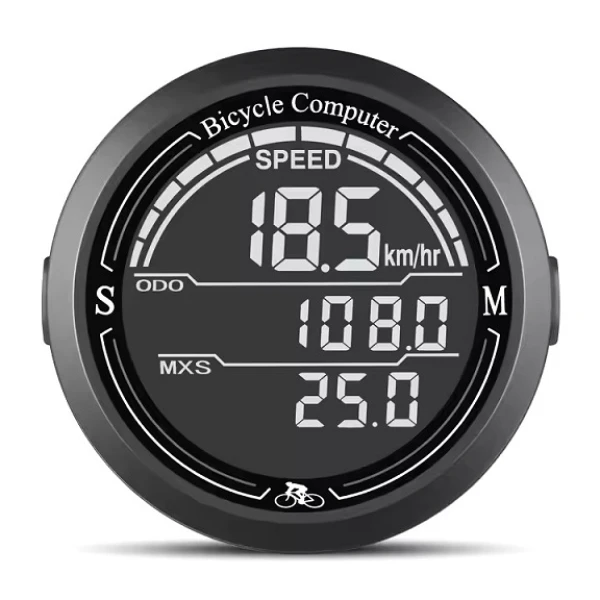 Велокомпьютер BC-889 9 функций, проводной, черный (889-black)