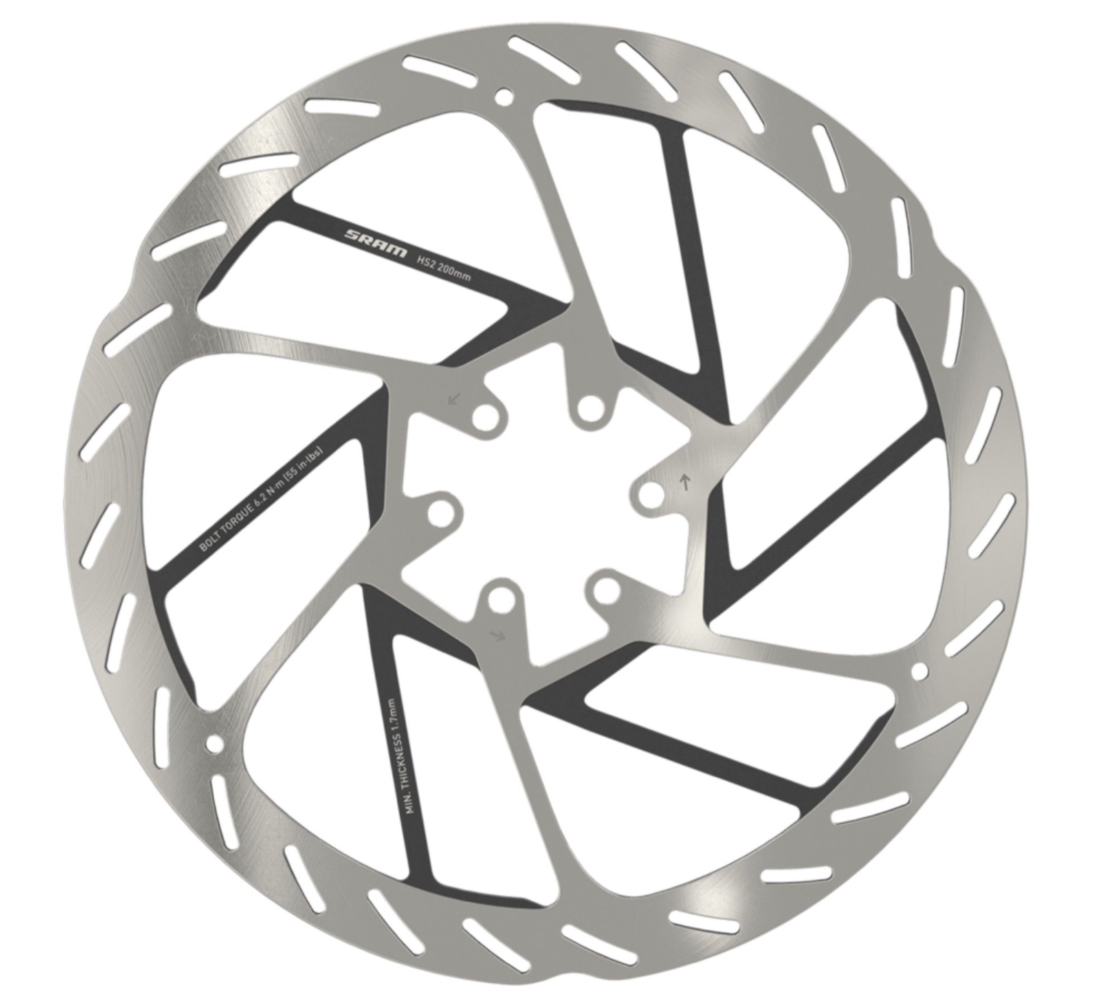 Ротор SRAM HS2 200mm 6-bolt 1 Ротор SRAM HS2 200mm 6-bolt