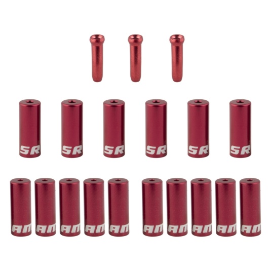 Комплект наконечников троса и боудена CBL STANDARD SRAM FERRULE KIT RED