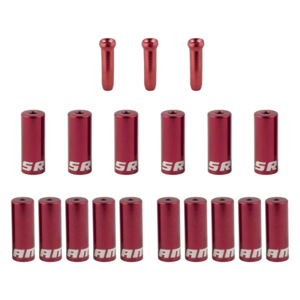 Комплект наконечников троса и боудена CBL STANDARD SRAM FERRULE KIT RED