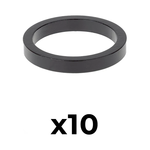 Проставочное кольцо NECO AS3605 под шток 1 1/8", высота: 5мм, черный, (10 шт)