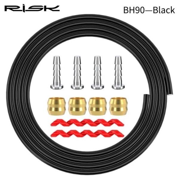 Рубашка троса тормоза 2500мм RISK BH-90 RC115-2-1 черн. с оливками и болтами