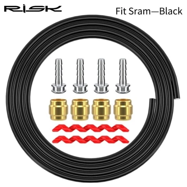 Рубашка троса тормоза 2500мм SRAM RISK RC115-3-1 черн. с оливками и болтами