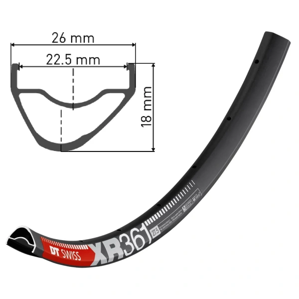 Обод DT SWISS XR 361 27x22,5 DISK BRAKE 32отв.