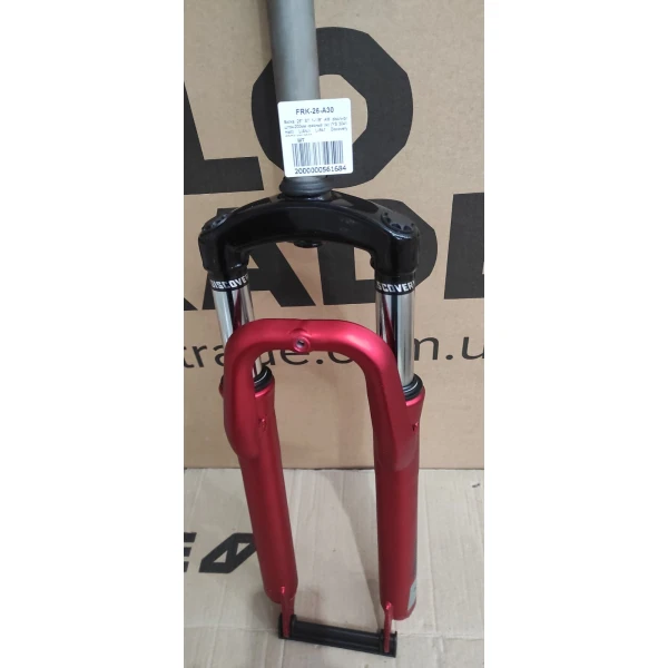 Вилка 26" AM ST 1-1/8" шток-200мм б/резьб.  ход-50мм disc красный (м) YS 3041 matt LIANJI LJ641 TREK 13"