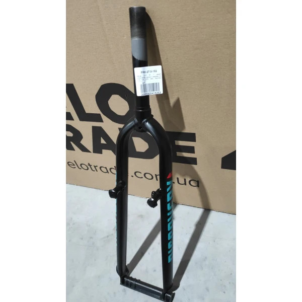 Вилка 27.5" жесткая ST 1" шток-153мм резьб. v-br черный с красным (м) YS 728 60% matt TANDEM TR-URVFK-26003-152