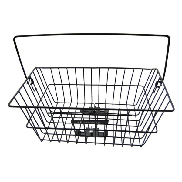 Корзина Spencer 40x30x17 на багажник железный черный (KOS014)