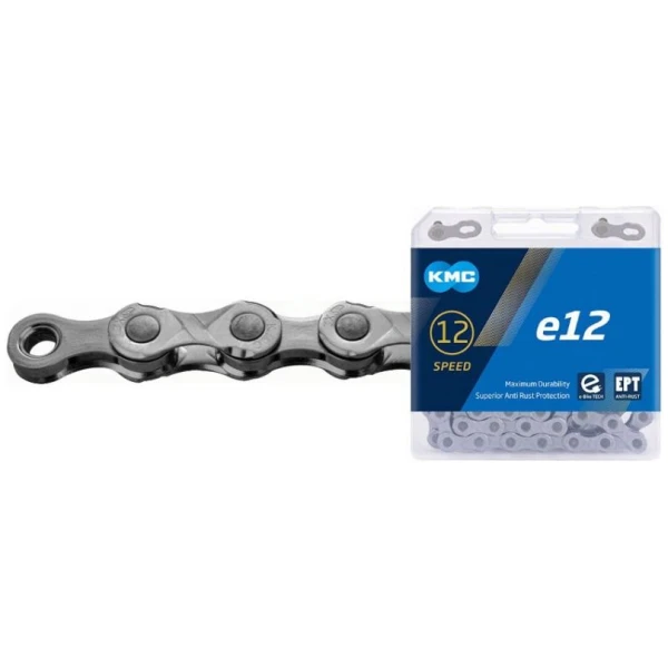 Ланцюг KMC E12 EPT, 130 ланок, 12 sp, сріблястий (C-UN-L-0116)