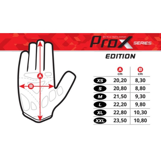 Велоперчатки ProX Long Edition GEL PRO, AIR VENT, Touch, серый-черный (A-PZ-0877)