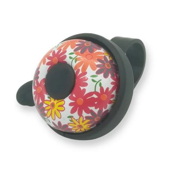 Звонок Spencer в цветы 40мм красный (DZW072)