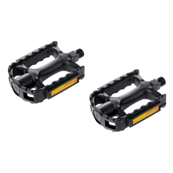 Педали FP пластиковые, ось 9/16" черный (PED806)