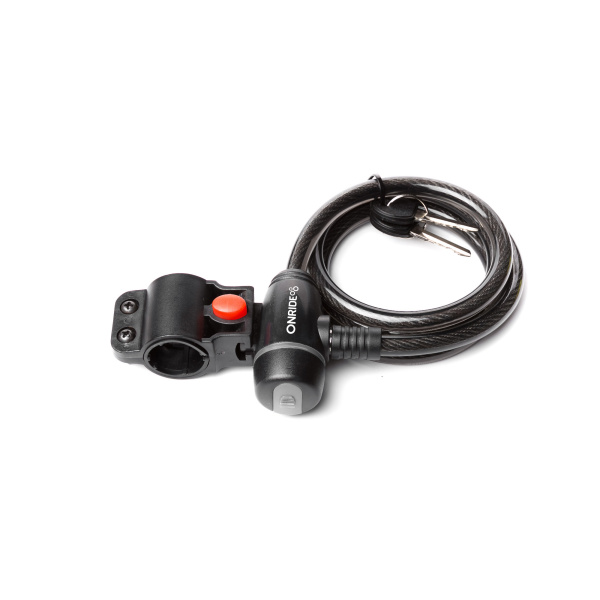 Замок ONRIDE Wide спиральный с креплением 10*1200мм