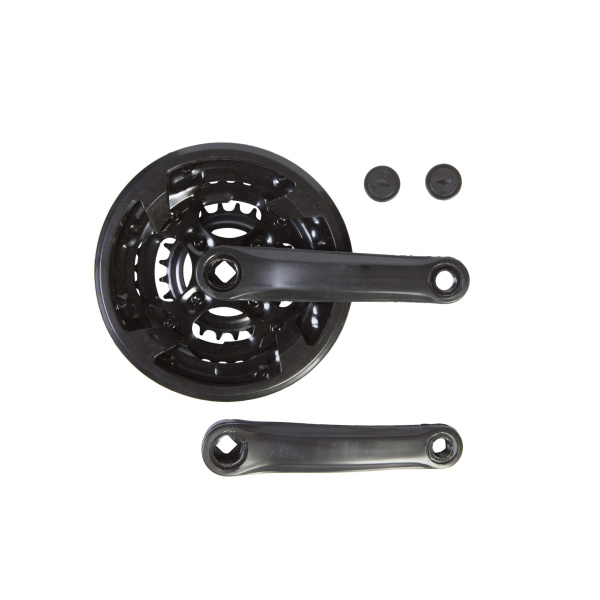 Шатун ST L152мм 24-34-42Т под квадрат черный HX HX-C-AM018 с Pl защитой (без защиты)