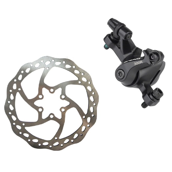 Суппорт дискового тормоза ProMax DSK-300R+ротор 160мм, черный (DSK-300R)