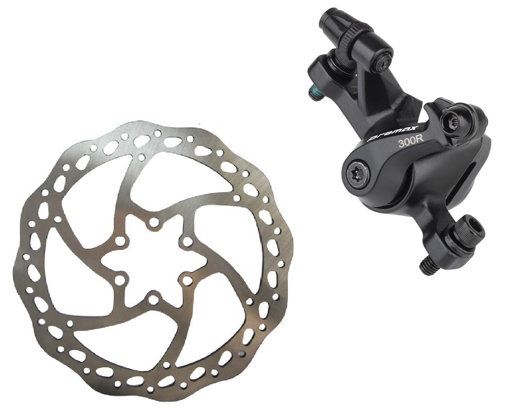 Суппорт дискового тормоза ProMax DSK-300R+ротор 160мм, черный (DSK-300R) 1 Суппорт дискового тормоза ProMax DSK-300R+ротор 160мм, черный (DSK-300R)