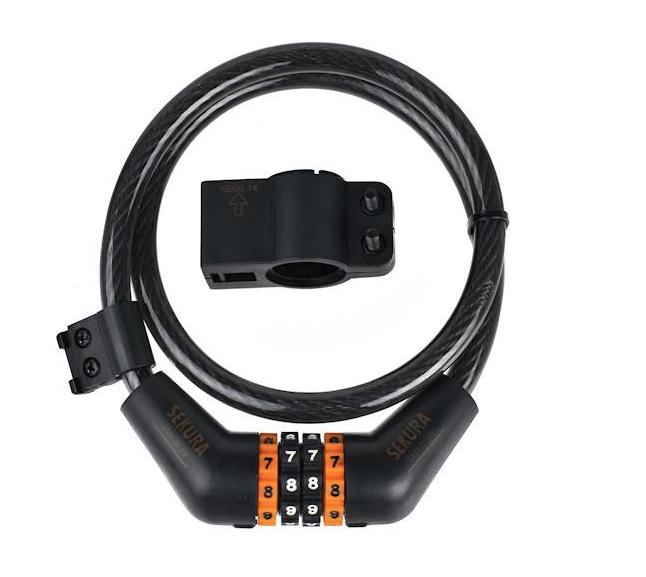 Замок велосипедный Sekura KB204 кодовый 12 х 850 (A-Z-0104) 1 Замок велосипедный Sekura KB204 кодовый 12 х 850 (A-Z-0104)