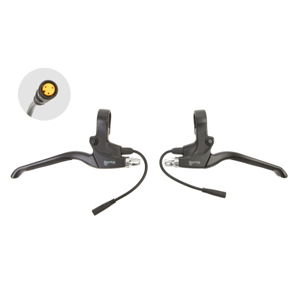 Комплект ручек тормоза с сенсором отключения питания мотора Wuxing 115PPD влагозащищенные разъемы, сборка