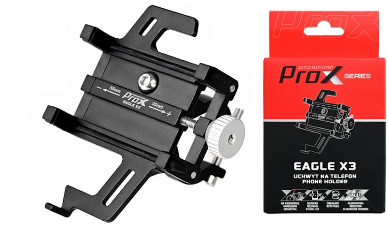 Велодержатель ProX Eagle X3 для телефона 4.7–7.4" ALU, черный (A-O-B-P-0486) 2 Велодержатель ProX Eagle X3 для телефона 4.7–7.4" ALU, черный (A-O-B-P-0486)