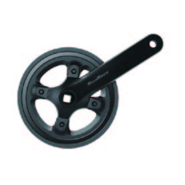 Шатуны SunRace FCM80U под квадрат, 170 мм, 32T, 96BCD, на 11/10/9шв., с защитой, черный