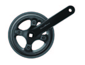 Шатуны SunRace FCM80U под квадрат, 170 мм, 32T, 96BCD, на 11/10/9шв., с защитой, черный 1 Шатуны SunRace FCM80U под квадрат, 170 мм, 32T, 96BCD, на 11/10/9шв., с защитой, черный