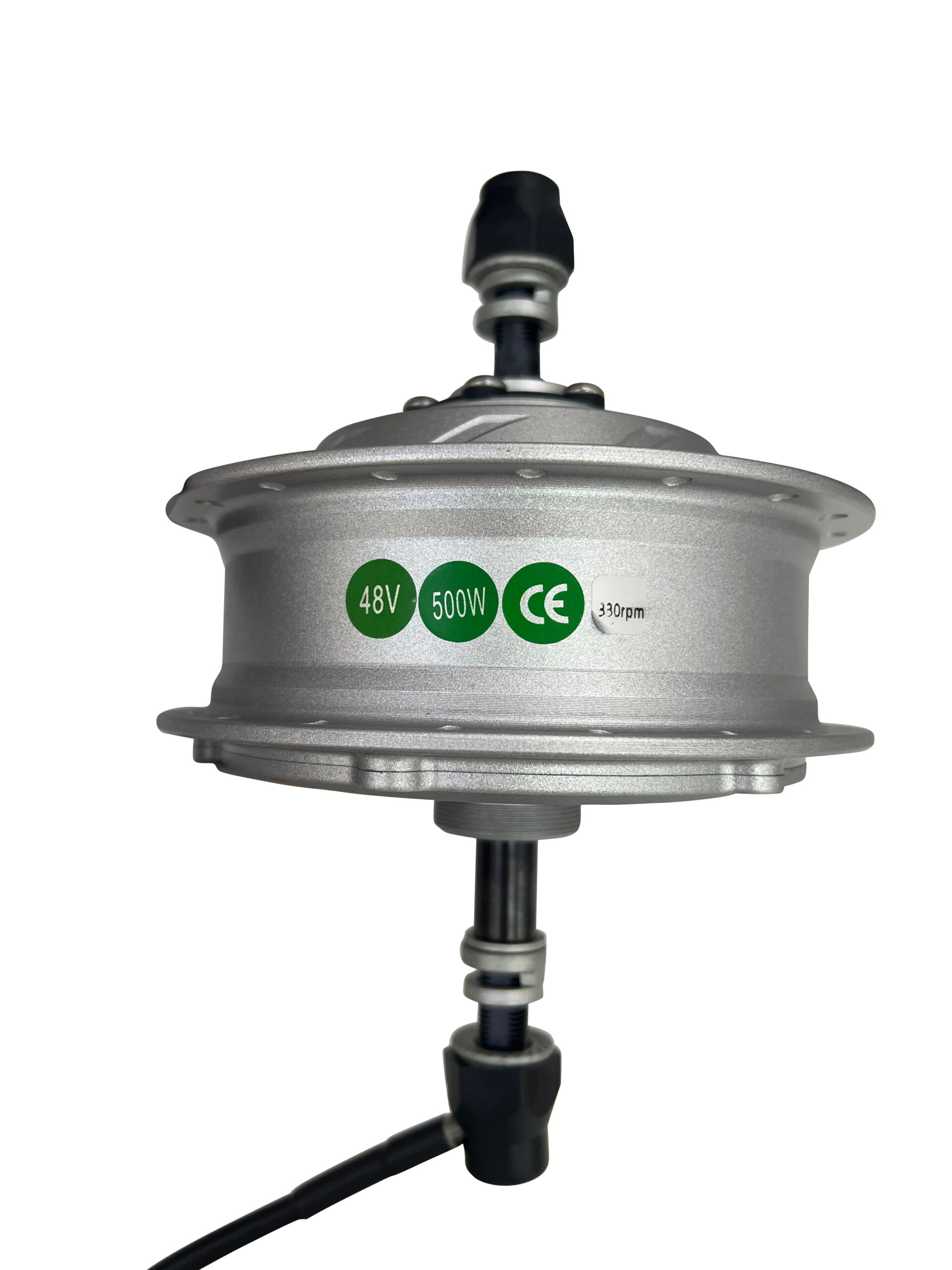 Мотор редуктор. 256 об/мин 48В 500Вт задний 36H под трещотку 150мм 12G серебрист. GP G104R 1 Мотор редуктор. 256 об/мин 48В 500Вт задний 36H под трещотку 150мм 12G серебрист. GP G104R