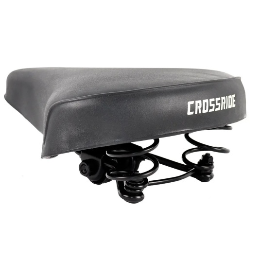Седло Crossride 802 на пружинах 240х205 мм, черный (1605)