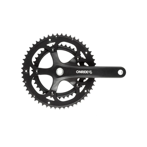 Шатуны ONRIDE Duet 1010, под квадрат, 170 мм, 39-53Т, BCD 130 мм, на 10/9 ск., черный