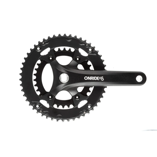 Шатуны ONRIDE Duet 910, под квадрат, 170 мм, 34-50Т, BCD 110/80 мм, на 9/8 ск., черный