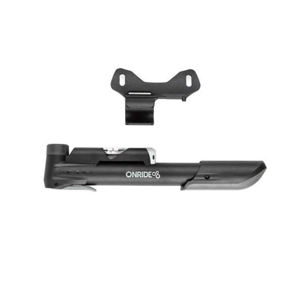 Насос компактный ONRIDE Counter 10 пластиковый, 25см, с манометром макс. давление 120PSI головка FV/AV