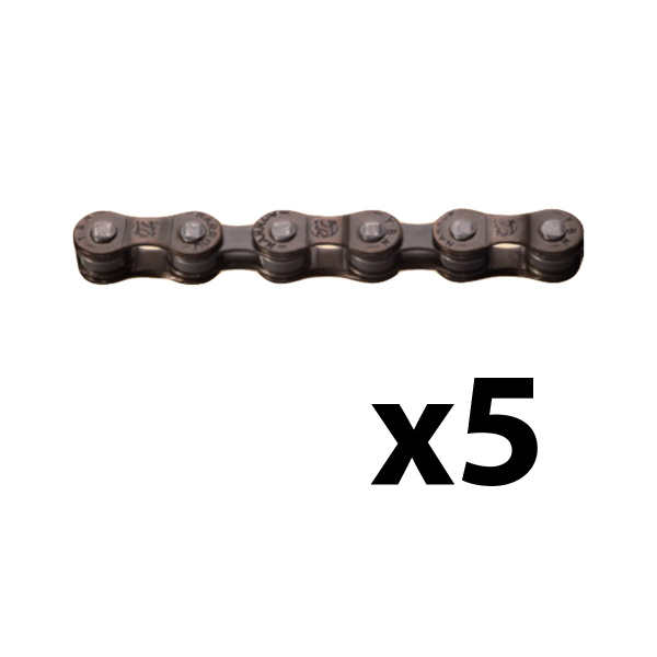 Цепь ONRIDE P52 7/6 скоростей 116 звеньев Brown + замок, 5 шт.
