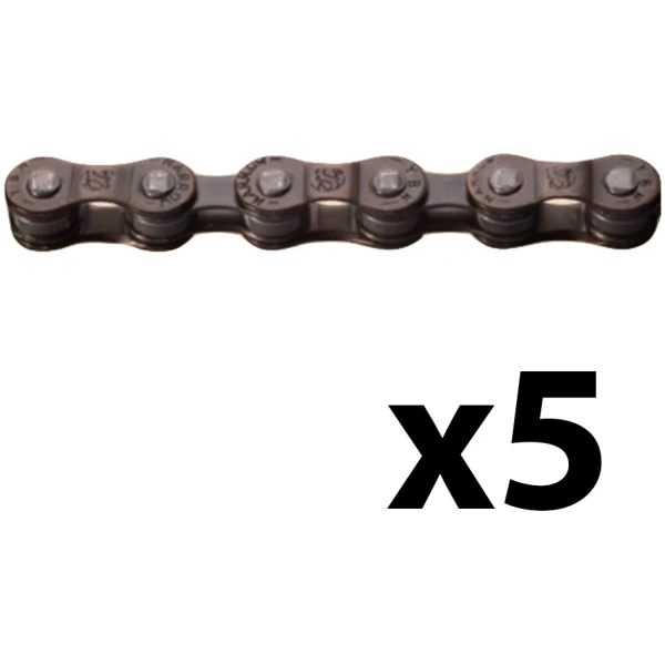 Цепь ONRIDE P52 7/6 скоростей 116 звеньев Brown + замок, 5 шт.