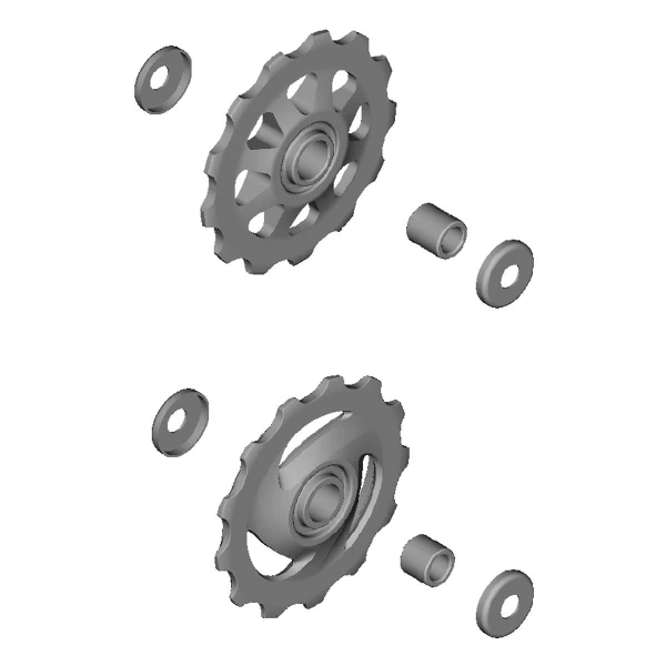 Ролики заднего переключателя Shimano RD-TX35, черный (PRC056)