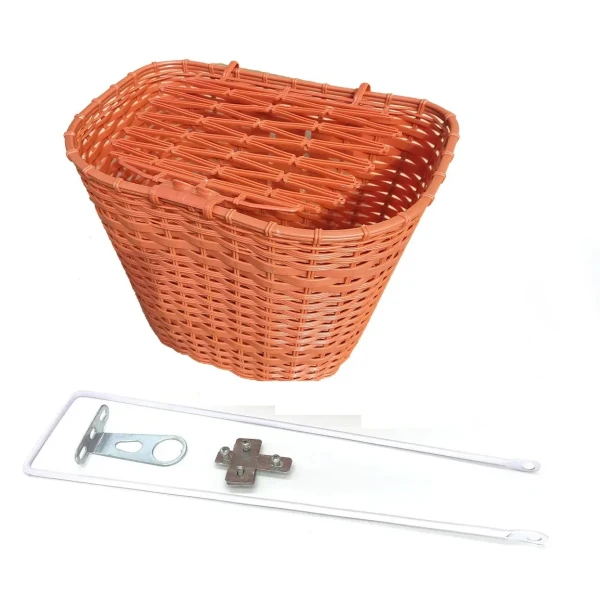 Корзина Baisike BT-29, 28" пластик, с крышкой, коричневый (2996)