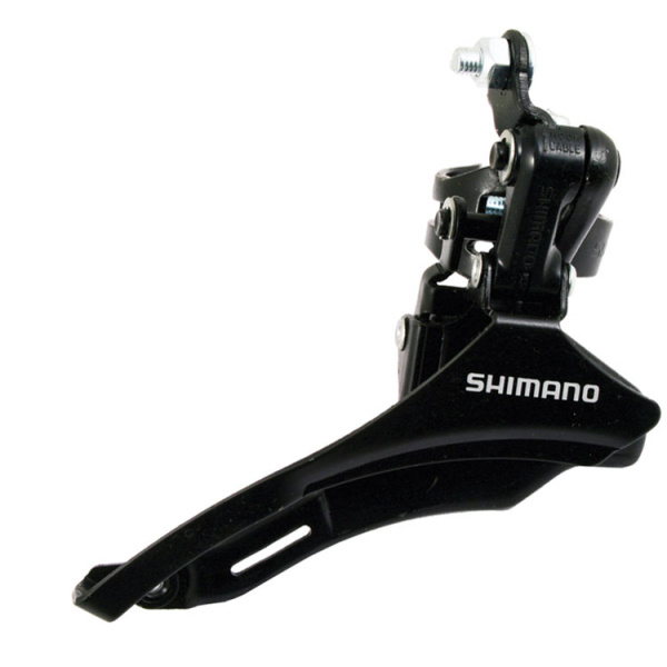 Передний переключатель Shimano FD-TZ30 нижняя тяга, 28.6мм черный (FD-TZ30-down)