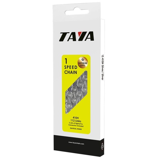 Цепь Taya 410H 1 шв 1/2"X1/8", 112L, серебристый (LAN-114)